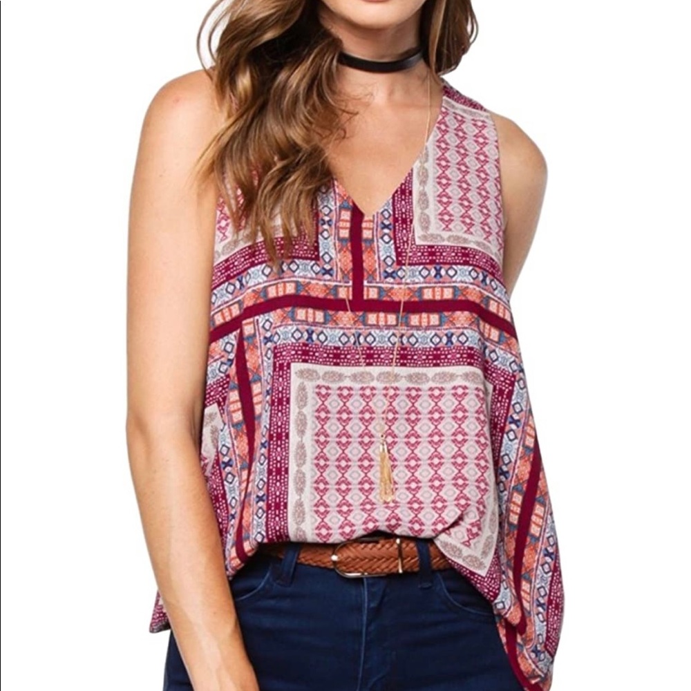 Everly V-Neck Racerback Tank Top